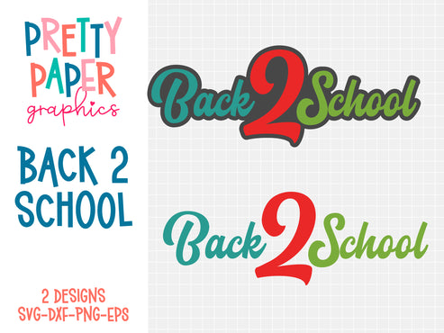 Back 2 School SVG Cut Files – Pretty Paper Graphics