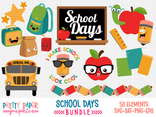 School Days SVG Bundle by Pretty Paper Graphics